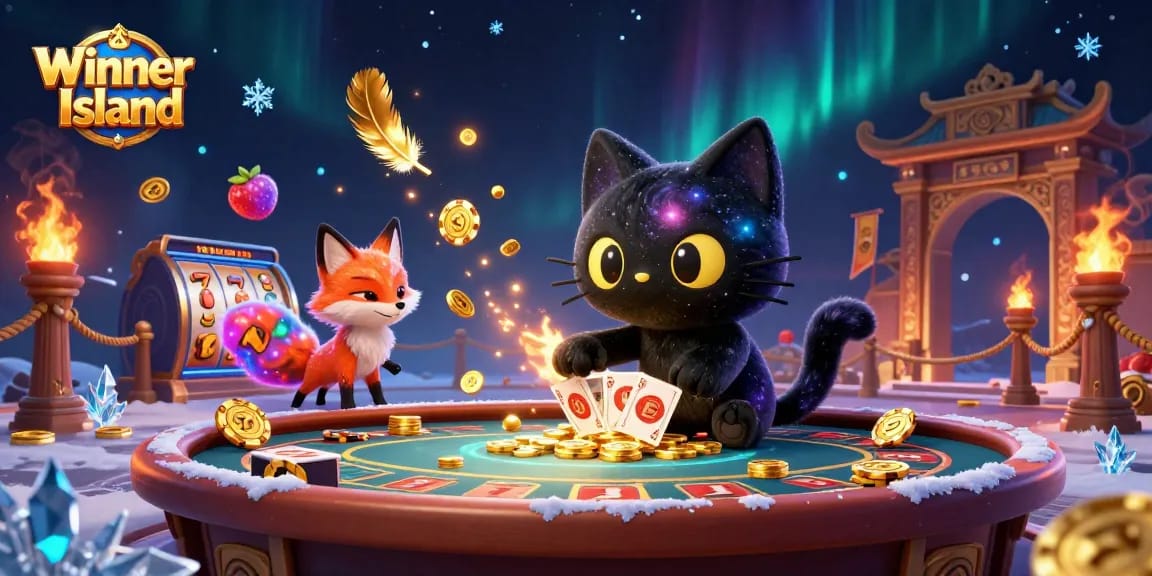 Engage with thrilling games at Winner Island Casino, featuring vibrant gaming elements and energetic atmosphere.