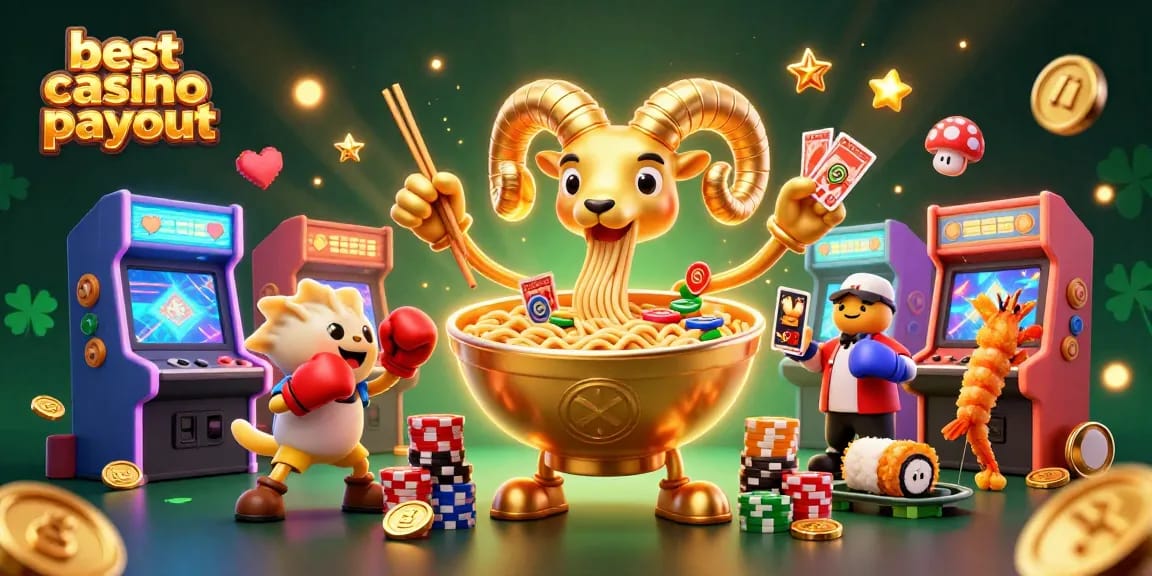 Engaging illustration showcasing the best casino payout with vibrant characters and dynamic casino elements.