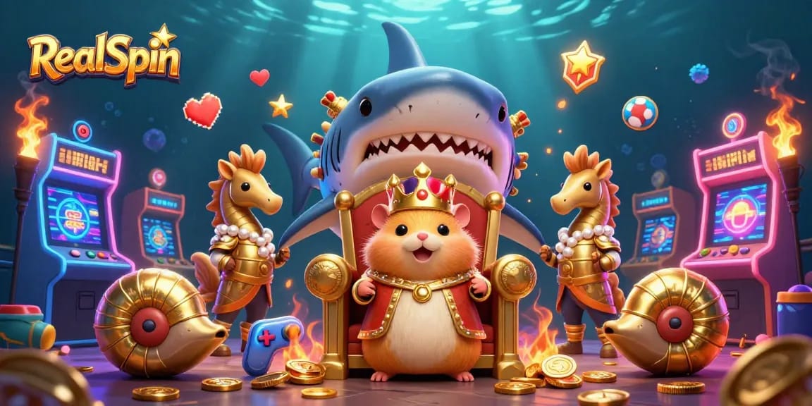 Engage in thrilling gaming with RealSpin at this vibrant 3D casino adventure.