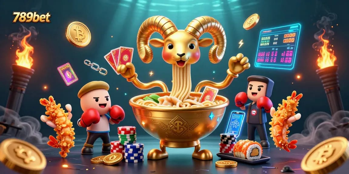 Engage in exciting casino action with 789bet's vibrant 3D illustration showcasing a colorful gaming scene.