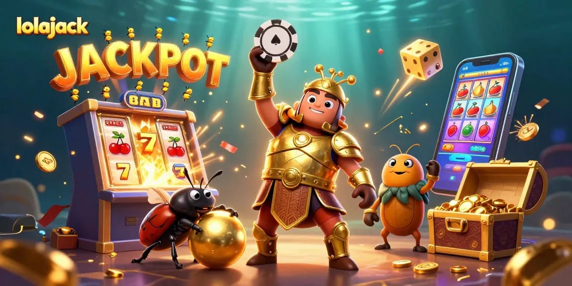 Experience the thrill of winning at lolajack with colorful slots and a vibrant casino atmosphere.