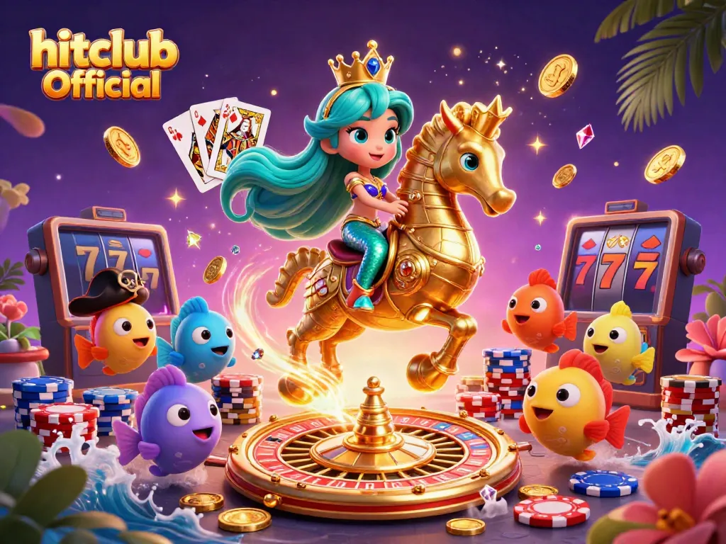 Enjoy exciting gameplay at hitclub Official with a vibrant casino scene featuring games and rewards.