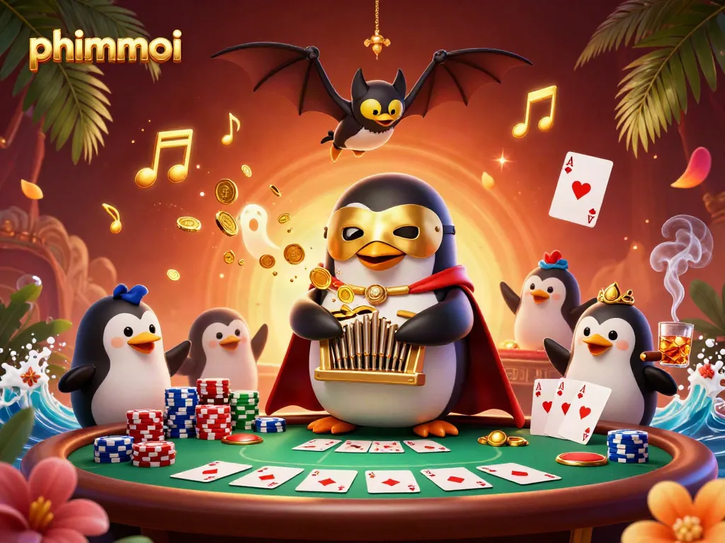 Experience phimmoi with a vibrant casino scene featuring dynamic characters and thrilling gambling elements.
