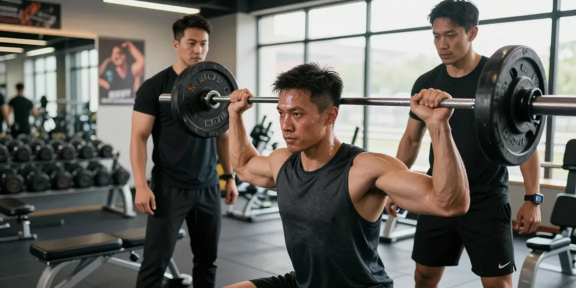 Prime Pharma Steroïden Winkel met sporters die trainen in moderne fitnessomgeving, benadrukt kracht en vastberadenheid.