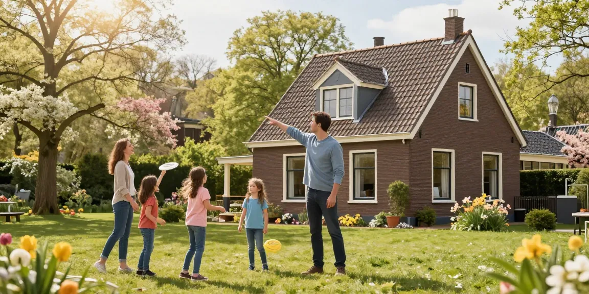 Family in The Hague enjoying outdoor activities while discussing a dakdekker den haag for home renovations.